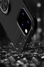 Uray store Apple iPhone 12 Kılıf Range Yüzüklü Silikon - Mavi - Görsel 6