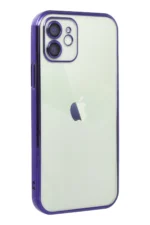 Uray store Apple iPhone 12 Kılıf Razer Lensli Silikon - Mor - Görsel 2