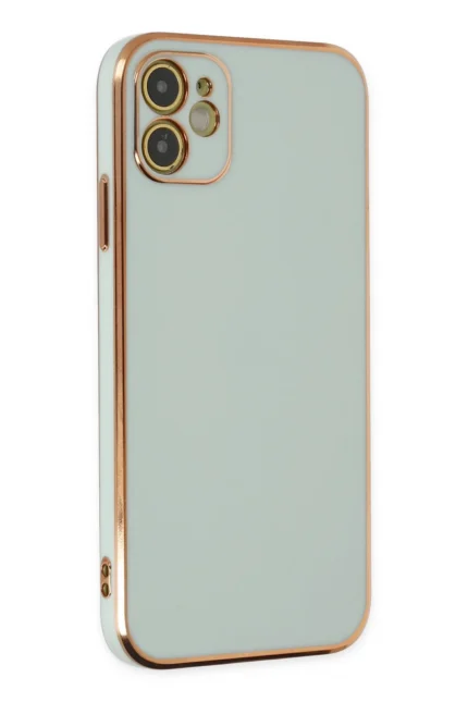 Uray store Apple iPhone 12 Kılıf Volet Silikon - Açık Yeşil