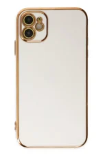 Uray store Apple iPhone 12 Kılıf Volet Silikon - Beyaz - Görsel 2