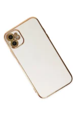 Uray store Apple iPhone 12 Kılıf Volet Silikon - Beyaz - Görsel 3