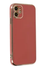 Uray store Apple iPhone 12 Kılıf Volet Silikon - Kırmızı