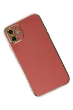 Uray store Apple iPhone 12 Kılıf Volet Silikon - Kırmızı - Görsel 3