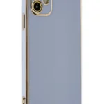 Uray store Apple iPhone 12 Kılıf Volet Silikon - Mavi