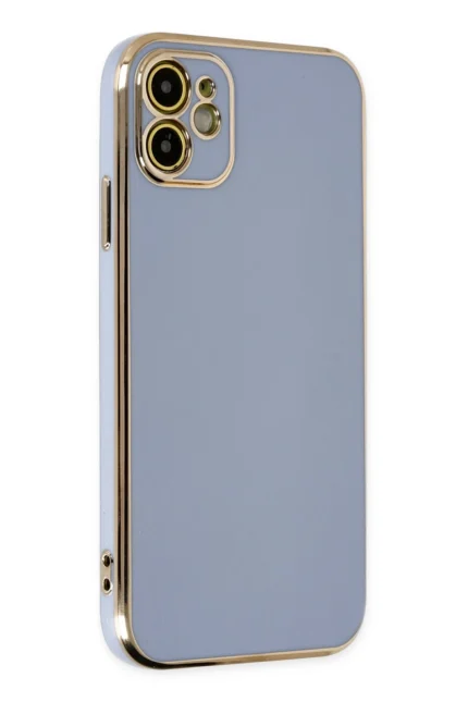Uray store Apple iPhone 12 Kılıf Volet Silikon - Mavi