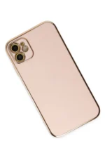 Uray store Apple iPhone 12 Kılıf Volet Silikon - Pembe - Görsel 3