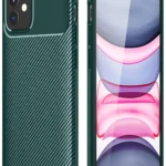 Uray store Apple iPhone 12 Mini Kılıf Auto Focus Karbon Kapak - Yeşil