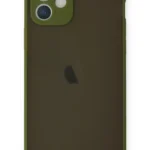 Uray store Apple iPhone 12 Mini Kılıf Montreal Silikon Kapak - Açık Yeşil