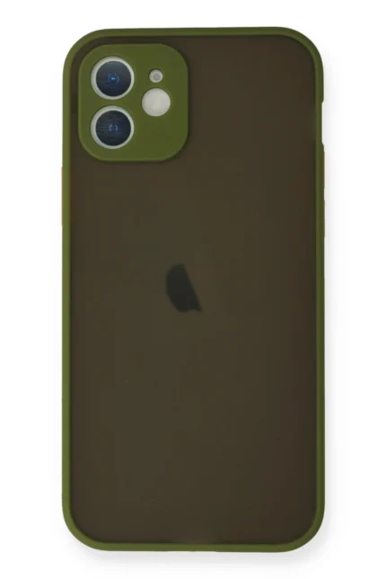 Uray store Apple iPhone 12 Mini Kılıf Montreal Silikon Kapak - Açık Yeşil