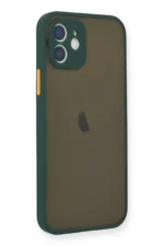 Uray store Apple iPhone 12 Mini Kılıf Montreal Silikon Kapak - Yeşil - Görsel 2