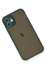 Uray store Apple iPhone 12 Mini Kılıf Montreal Silikon Kapak - Yeşil - Görsel 3