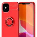 Uray store Apple iPhone 12 Mini Kılıf Range Yüzüklü Silikon - Kırmızı