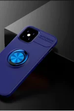 Uray store Apple iPhone 12 Mini Kılıf Range Yüzüklü Silikon - Mavi - Görsel 2