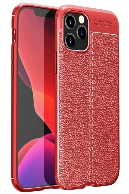 Uray store Apple iPhone 12 Pro Kılıf Auto Focus Kapak - Kırmızı