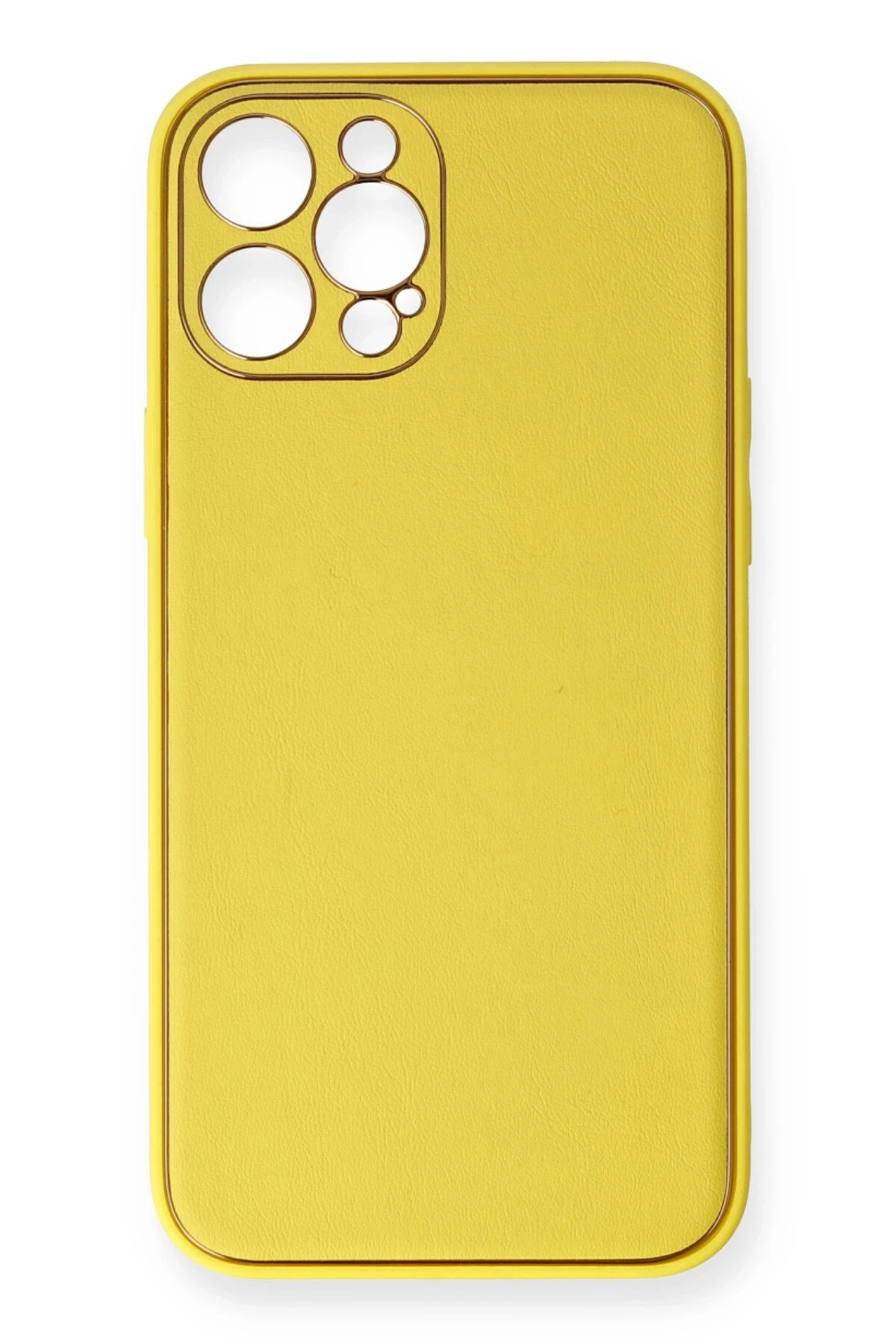 newface-iphone-12-pro-kilif-coco-deri-silikon-kapak-sari-default Uray store Apple iPhone 12 Pro Kılıf Coco Deri Silikon Kapak - Sarı - Görsel 1