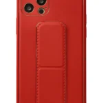 Uray store Apple iPhone 12 Pro Kılıf Coco Deri Standlı Kapak - Kırmızı