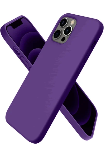 Uray store Apple iPhone 12 Pro Kılıf First Silikon - Mürdüm