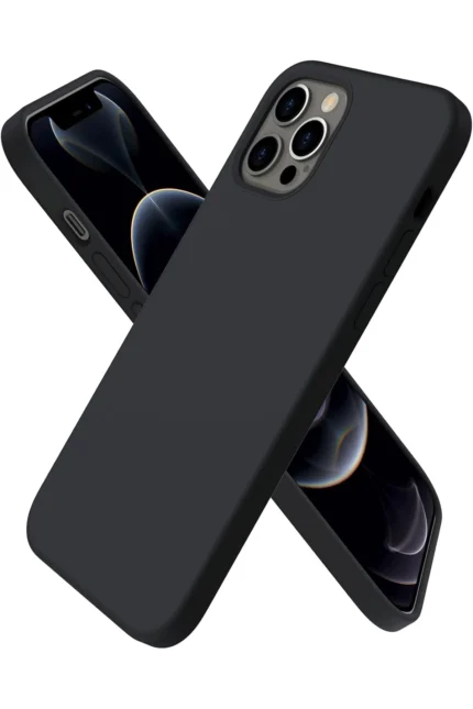 Uray store Apple iPhone 12 Pro Kılıf First Silikon - Siyah