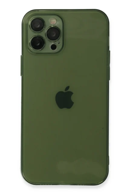 Uray store Apple iPhone 12 Pro Kılıf Fly Lens Silikon - Yeşil