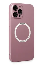 Uray store Apple iPhone 12 Pro Kılıf Jack Magneticsafe Lens Silikon - Rose Gold - Görsel 2