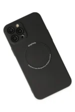 Uray store Apple iPhone 12 Pro Kılıf Jack Magneticsafe Lens Silikon - Siyah - Görsel 3