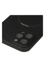 Uray store Apple iPhone 12 Pro Kılıf Jack Magneticsafe Lens Silikon - Siyah - Görsel 4