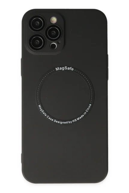 Uray store Apple iPhone 12 Pro Kılıf Jack Magneticsafe Lens Silikon - Siyah
