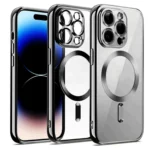 Uray store Apple iPhone 12 Pro Kılıf Kross Magneticsafe Kapak - Gümüş