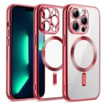 Uray store Apple iPhone 12 Pro Kılıf Kross Magneticsafe Kapak - Kırmızı