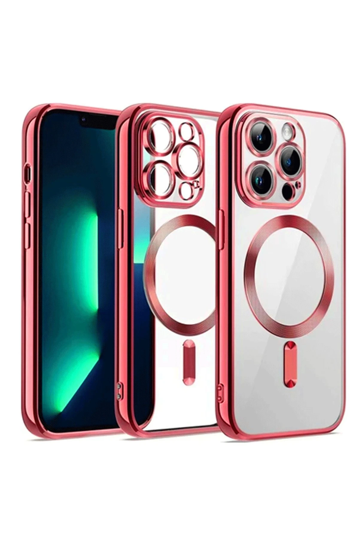 newface-iphone-12-pro-kilif-kross-magneticsafe-kapak-kirmizi-default Uray store Apple iPhone 12 Pro Kılıf Kross Magneticsafe Kapak - Kırmızı - Görsel 1