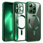 Uray store Apple iPhone 12 Pro Kılıf Kross Magneticsafe Kapak - Koyu Yeşil