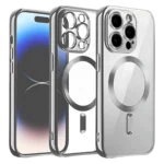 Uray store Apple iPhone 12 Pro Kılıf Kross Magneticsafe Kapak - Titan Gri