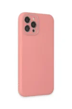 Uray store Apple iPhone 12 Pro Kılıf Lansman Glass Kapak - Pembe - Görsel 3