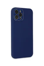 Uray store Apple iPhone 12 Pro Kılıf Lansman Glass Kapak - Sky Blue - Görsel 3