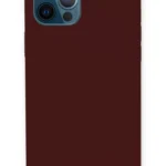 Uray store Apple iPhone 12 Pro Kılıf Lansman Legant Silikon - Bordo