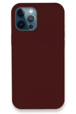 Uray store Apple iPhone 12 Pro Kılıf Lansman Legant Silikon - Bordo