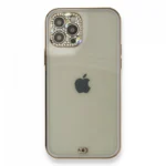 Uray store Apple iPhone 12 Pro Kılıf Liva Taşlı Silikon - Mor
