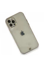 Uray store Apple iPhone 12 Pro Kılıf Liva Taşlı Silikon - Mor - Görsel 3