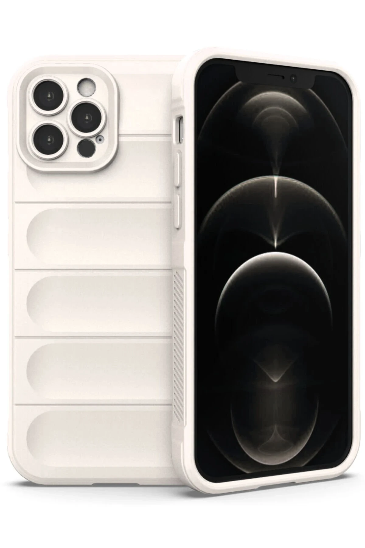 newface-iphone-12-pro-kilif-optimum-silikon-krem-default Uray store Apple iPhone 12 Pro Kılıf Optimum Silikon - Krem - Görsel 1