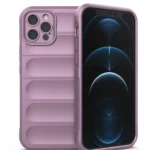 Uray store Apple iPhone 12 Pro Kılıf Optimum Silikon - Mor