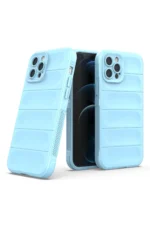 Uray store Apple iPhone 12 Pro Kılıf Optimum Silikon - Sky Blue - Görsel 2