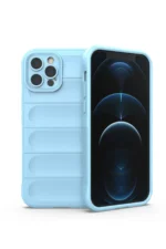Uray store Apple iPhone 12 Pro Kılıf Optimum Silikon - Sky Blue