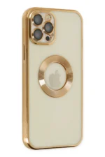 Uray store Apple iPhone 12 Pro Kılıf Slot Silikon - Gold - Görsel 2