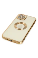 Uray store Apple iPhone 12 Pro Kılıf Slot Silikon - Gold - Görsel 3