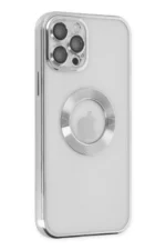 Uray store Apple iPhone 12 Pro Kılıf Slot Silikon - Gümüş - Görsel 2