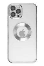 Uray store Apple iPhone 12 Pro Kılıf Slot Silikon - Gümüş