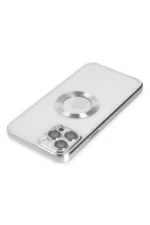 Uray store Apple iPhone 12 Pro Kılıf Slot Silikon - Gümüş - Görsel 4