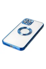 Uray store Apple iPhone 12 Pro Kılıf Slot Silikon - Mavi - Görsel 4