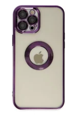 Uray store Apple iPhone 12 Pro Kılıf Slot Silikon - Mor