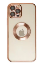 Uray store Apple iPhone 12 Pro Kılıf Slot Silikon - Rose Gold